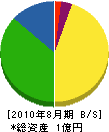 笹山組 貸借対照表 2010年8月期