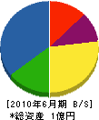藤田電設 貸借対照表 2010年6月期