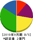 東新緑地 貸借対照表 2010年9月期
