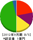 東洋園芸 貸借対照表 2012年9月期