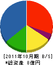 寺泊産業 貸借対照表 2011年10月期