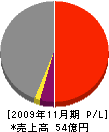 前田組 損益計算書 2009年11月期