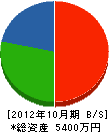 三誠通信システム 貸借対照表 2012年10月期
