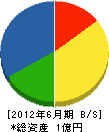 竹内建興 貸借対照表 2012年6月期