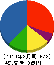 尾崎工務店 貸借対照表 2010年9月期