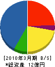 丸山産業 貸借対照表 2010年3月期