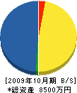 岡本電気商会 貸借対照表 2009年10月期