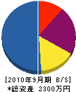 藤本商会 貸借対照表 2010年9月期