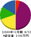 榊満電気商会 貸借対照表 2008年12月期