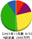 坂東工業 貸借対照表 2007年11月期