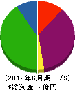 豊島産業 貸借対照表 2012年6月期