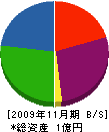 柴﨑工業 貸借対照表 2009年11月期
