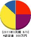 石田 貸借対照表 2011年3月期