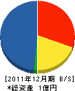 千葉工務店 貸借対照表 2011年12月期