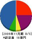 玉川工務店 貸借対照表 2009年11月期