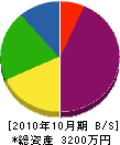 竹原造園 貸借対照表 2010年10月期