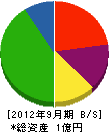 濱田建設 貸借対照表 2012年9月期