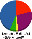 松永建設 貸借対照表 2010年8月期