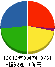 三紘 貸借対照表 2012年3月期