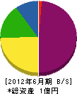 大川組 貸借対照表 2012年6月期