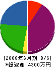 佐藤ボーリング 貸借対照表 2008年6月期