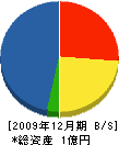 田畑建設 貸借対照表 2009年12月期