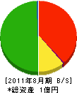 中川 貸借対照表 2011年8月期