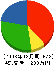 大迫伊藤電業 貸借対照表 2008年12月期