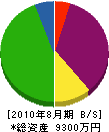 小川塗装店 貸借対照表 2010年8月期