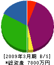 広瀬工務店 貸借対照表 2009年3月期
