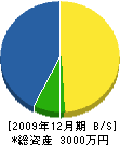 広田設備 貸借対照表 2009年12月期