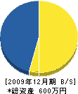 駒井組 貸借対照表 2009年12月期
