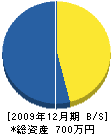 中野塗装 貸借対照表 2009年12月期