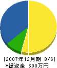 山幸電気工事 貸借対照表 2007年12月期