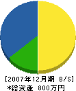 桝本工務店 貸借対照表 2007年12月期