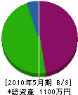 押塚鉄工 貸借対照表 2010年5月期