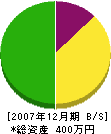 藤本造園 貸借対照表 2007年12月期