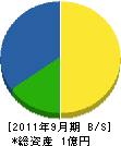 大橋電機 貸借対照表 2011年9月期