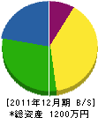 溝川造園 貸借対照表 2011年12月期