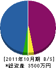 入江電機商会 貸借対照表 2011年10月期