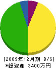 畠山建設 貸借対照表 2009年12月期