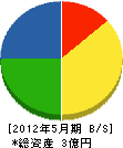 小松組 貸借対照表 2012年5月期