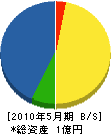 西日本防水化学 貸借対照表 2010年5月期