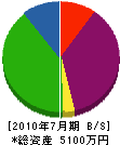 平井造園 貸借対照表 2010年7月期