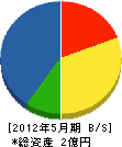 谷田組 貸借対照表 2012年5月期