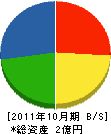 唐沢建設 貸借対照表 2011年10月期