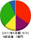 伊藤土建 貸借対照表 2011年6月期