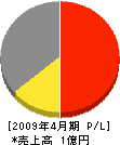 田村組 損益計算書 2009年4月期