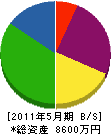 浜名電工 貸借対照表 2011年5月期