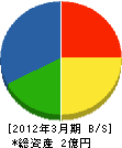 富嶋電工 貸借対照表 2012年3月期